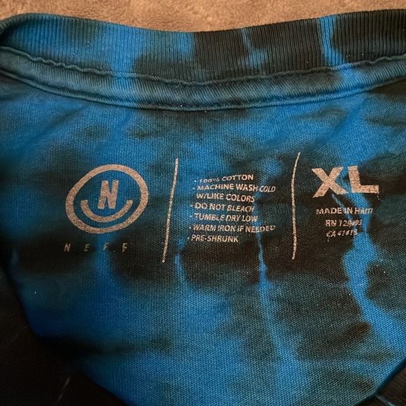 Neff blue and black tie dye T-shirt - Picture 4 of 4